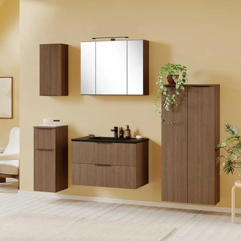 Wohnen Waschtisch mit schwarzem Einbaubecken - Ucaida