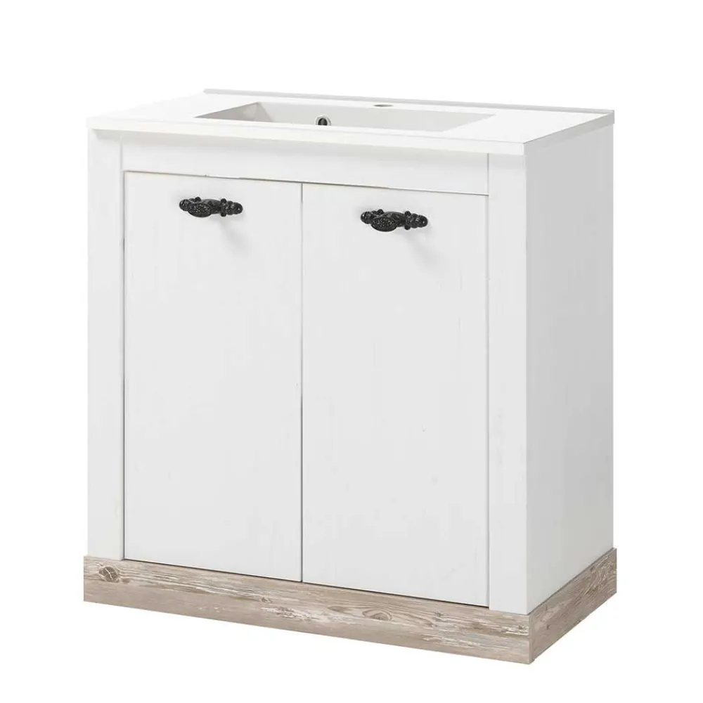 Wohnen Badschränke|Waschtisch*Waschtisch mit Sockelgestell & Waschbecken - Doules