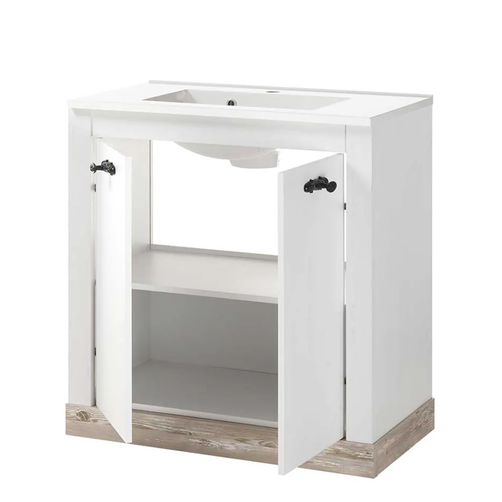 Wohnen Badschränke|Waschtisch*Waschtisch mit Sockelgestell & Waschbecken - Doules