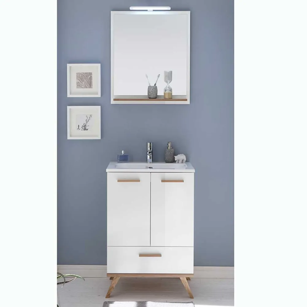 Wohnen Waschtisch und Spiegel Set - Timur (zweiteilig)