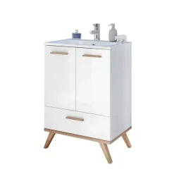 Wohnen Waschtisch und Spiegel Set - Timur (zweiteilig)