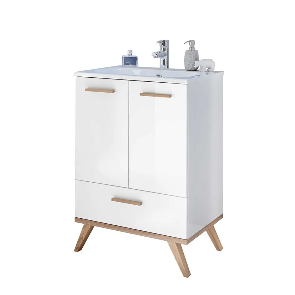 Wohnen Waschtisch und Spiegel Set - Timur (zweiteilig)