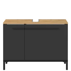 Wohnen Waschtisch|Waschbeckenunterschränke*Waschtisch Unterschrank in Dunkelgrau - Lucrino