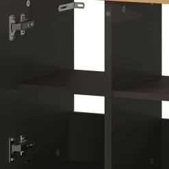 Wohnen Waschtisch|Waschbeckenunterschränke*Waschtisch Unterschrank in Dunkelgrau - Lucrino