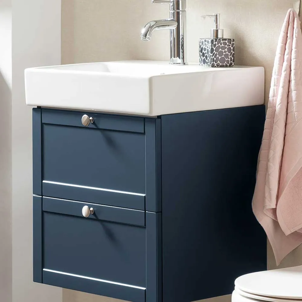 Wohnen Badschränke*Waschtischkonsole in Dunkelblau - Canyon
