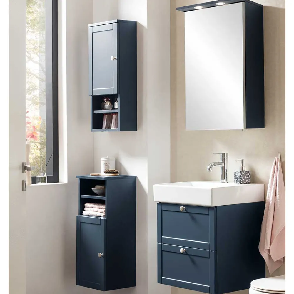 Wohnen Badschränke*Waschtischkonsole in Dunkelblau - Canyon