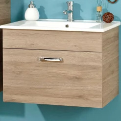 Wohnen Waschtischkonsole in Holzoptik - Lemi