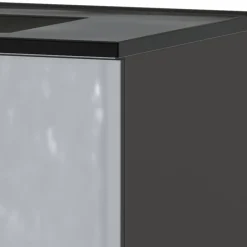 Wohnen Waschtisch-Konsole in Silbergrau - Fiela