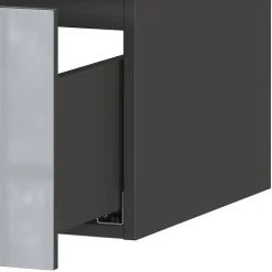 Wohnen Waschtisch-Konsole in Silbergrau - Fiela