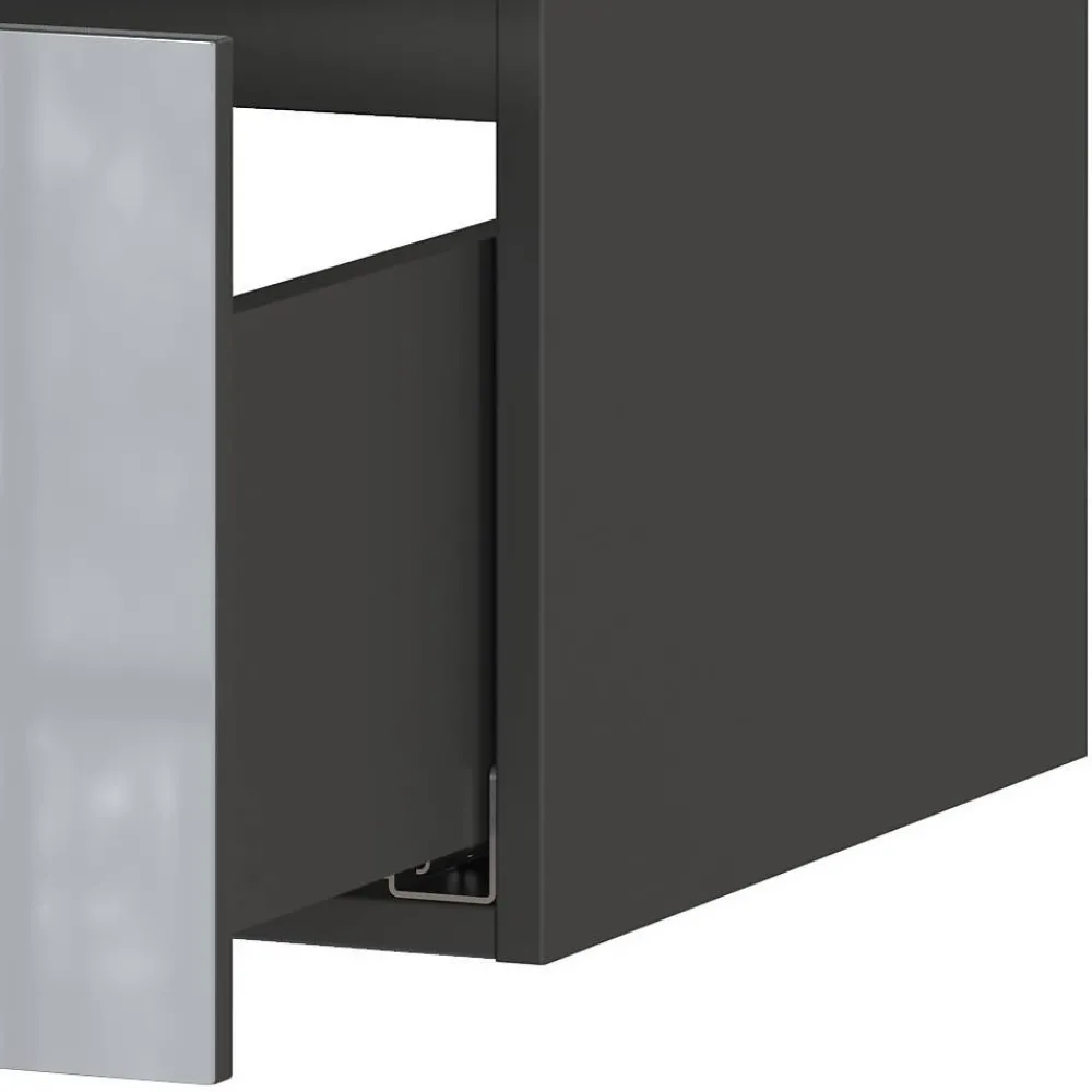 Wohnen Waschtisch-Konsole in Silbergrau - Fiela