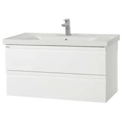 Wohnen Waschtisch|Waschbeckenunterschränke*Waschtischkonsole in Weiß - Departo I