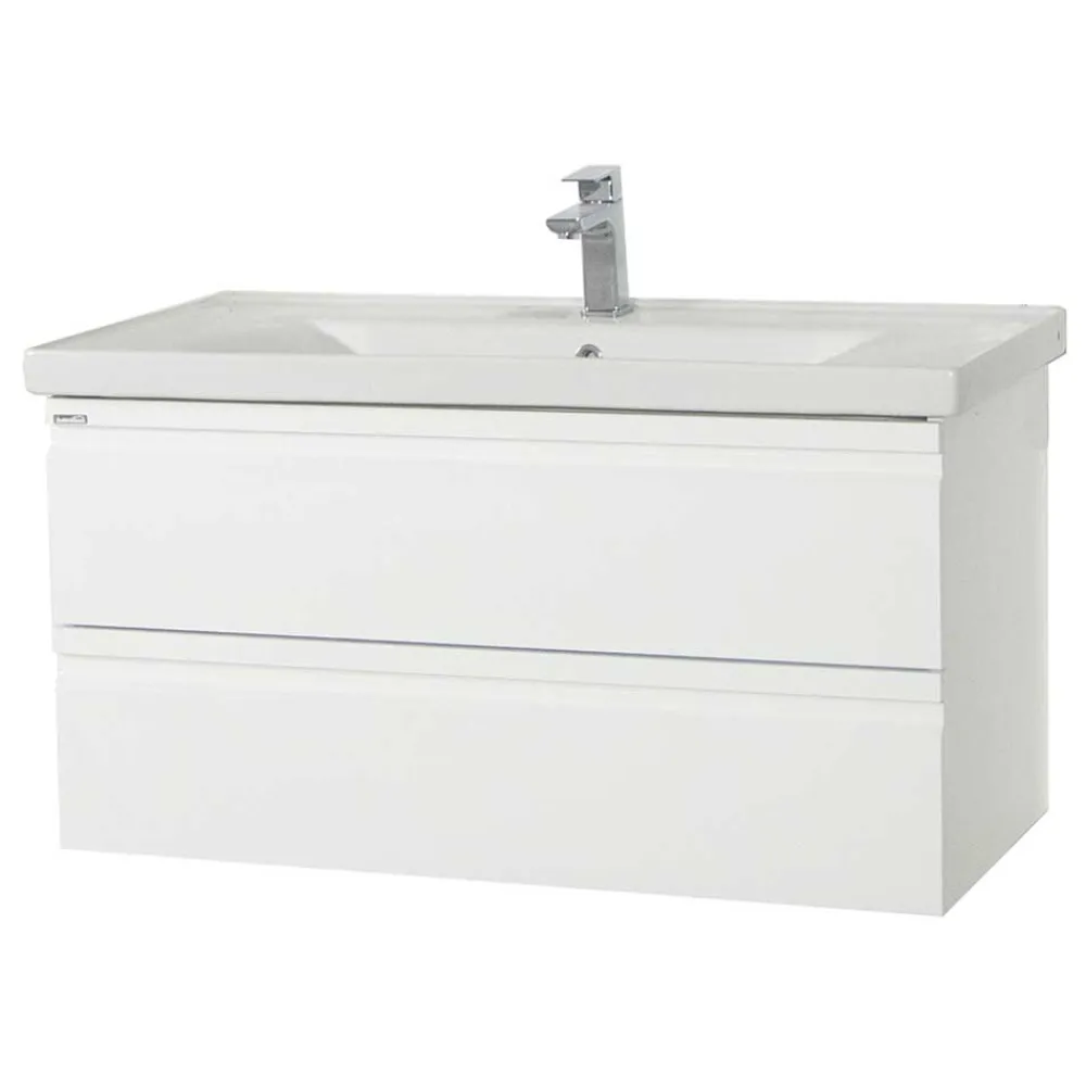 Wohnen Waschtisch|Waschbeckenunterschränke*Waschtischkonsole in Weiß - Departo I