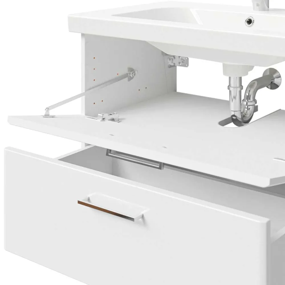 Wohnen Waschtisch|Waschbeckenunterschränke*Waschtischkonsole in Weiß - Bahare