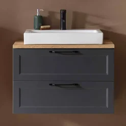 Wohnen Waschtisch|Waschbeckenunterschränke*Waschtischkonsole mit Aufsatzbecken - Novelya