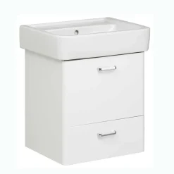 Wohnen Waschtischkonsole mit Becken in Weiß - Yennja