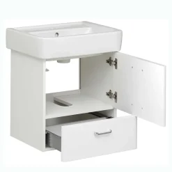 Wohnen Waschtischkonsole mit Becken in Weiß - Yennja