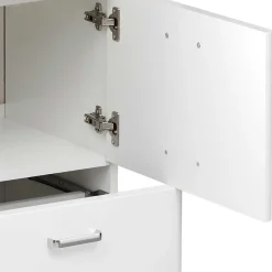 Wohnen Waschtischkonsole mit Becken in Weiß - Yennja