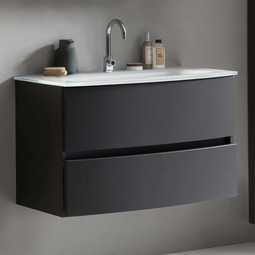 Wohnen Waschtischkonsole mit Einlass-Waschbecken - Natarivos