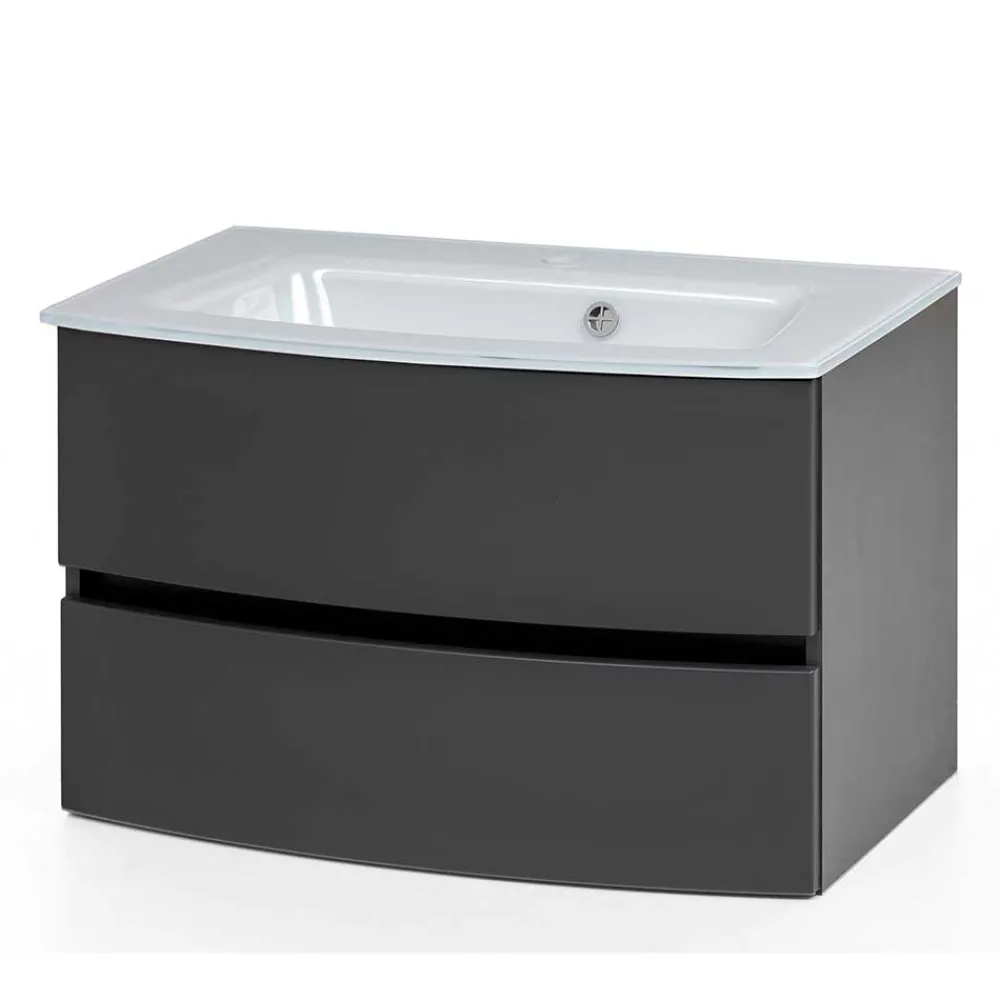 Wohnen Waschtischkonsole mit Einlass-Waschbecken - Natarivos