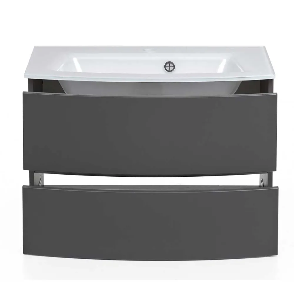 Wohnen Waschtischkonsole mit Einlass-Waschbecken - Natarivos