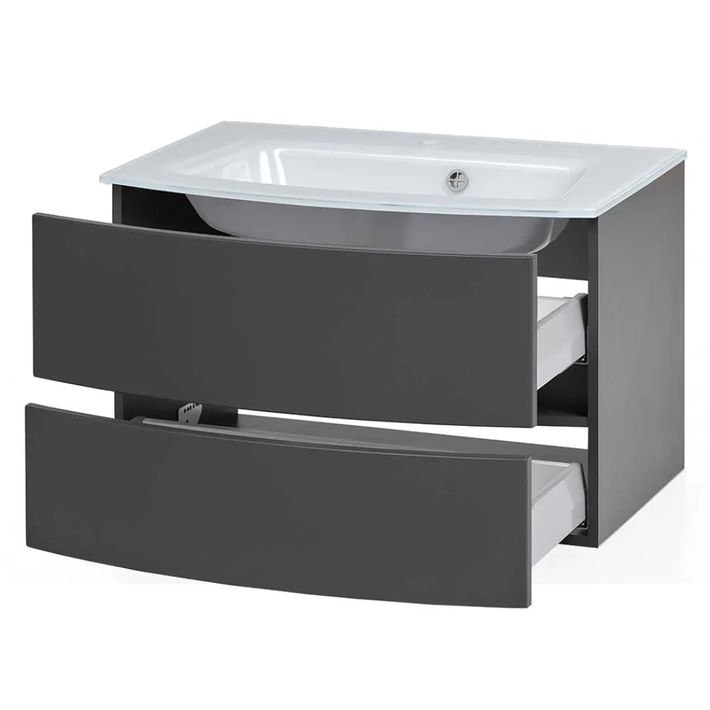 Wohnen Waschtischkonsole mit Einlass-Waschbecken - Natarivos