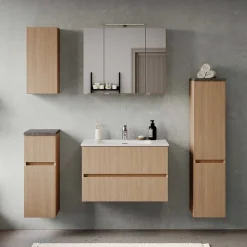 Wohnen Waschtisch|Waschbeckenunterschränke*Waschtischkonsole mit Einlasswaschbecken - Vibulam