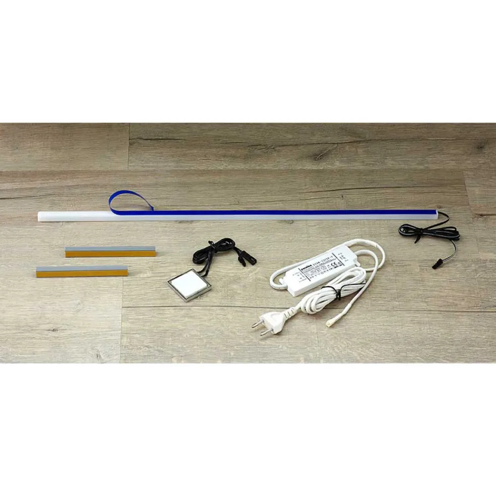 Wohnen Schränke|Skandinavische Möbel*Waschtischkonsole mit LED Licht - Zenata