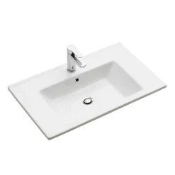 Wohnen Schränke|Skandinavische Möbel*Waschtischkonsole mit LED Licht - Zenata