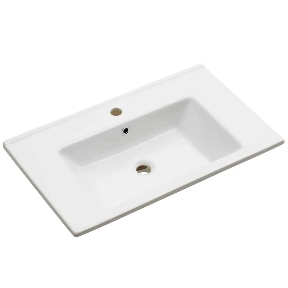 Wohnen Schränke|Skandinavische Möbel*Waschtischkonsole mit LED Licht - Zenata