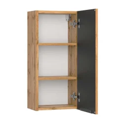 Wohnen Waschtischkonsole mit Oberschrank Set - Crystoga (dreiteilig)