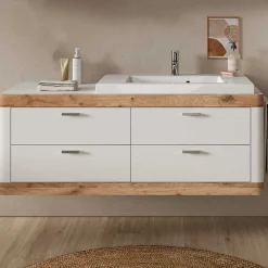 Wohnen Waschtischkonsole mit Waschbecken und Handttuchhalter - Hihat