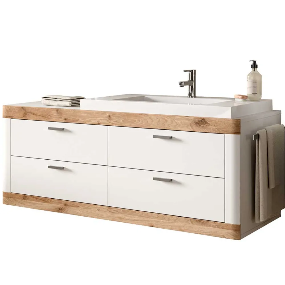 Wohnen Waschtischkonsole mit Waschbecken und Handttuchhalter - Hihat