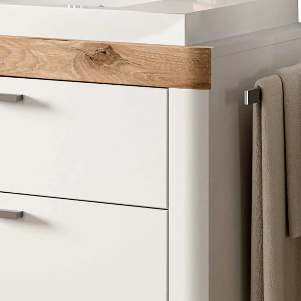 Wohnen Waschtischkonsole mit Waschbecken und Handttuchhalter - Hihat