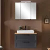 Wohnen Badezimmer Komplett*Waschtischkonsole und Spiegelschrank Set - Novelya (zweiteilig)