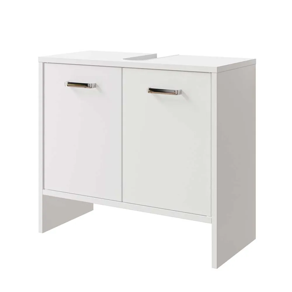 Wohnen Waschtischunterbau in Weiß - Vaola