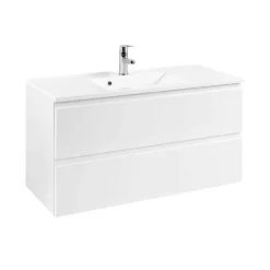 Wohnen Waschtisch|Waschbeckenunterschränke*Waschtischunterschrank Concetada in Hochglanz Weiß