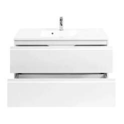 Wohnen Waschtisch|Waschbeckenunterschränke*Waschtischunterschrank Concetada in Hochglanz Weiß