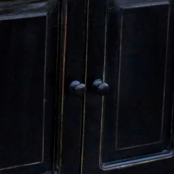 Wohnen Waschtisch|Waschbeckenunterschränke*Waschtischunterschrank Sentiments in Schwarz Mangobaum