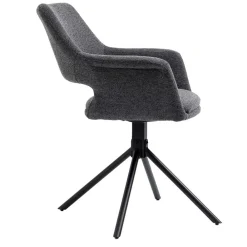 Wohnen Webstoff Tischsessel drehbar - Lameiro (2er Set)