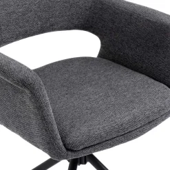 Wohnen Webstoff Tischsessel drehbar - Lameiro (2er Set)