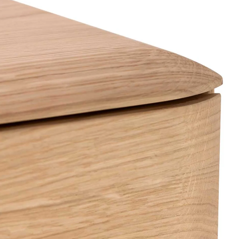 Wohnen Weiß geöltes TV Board aus Eiche Massivholz - Bakaras