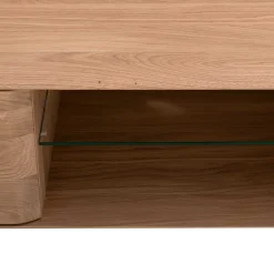 Wohnen Weiß geöltes TV Board aus Eiche Massivholz - Bakaras