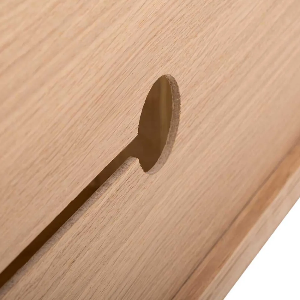 Wohnen Weiß geöltes TV Board aus Eiche Massivholz - Bakaras