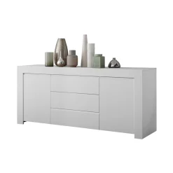 Wohnen Weiß lackiertes Sideboard mit 184 cm Breite - Mikes I