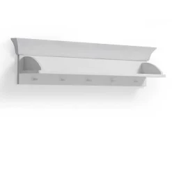 Kinder Wohnen Weiß lackiertes Wandboard aus Kiefernholz - Satumare