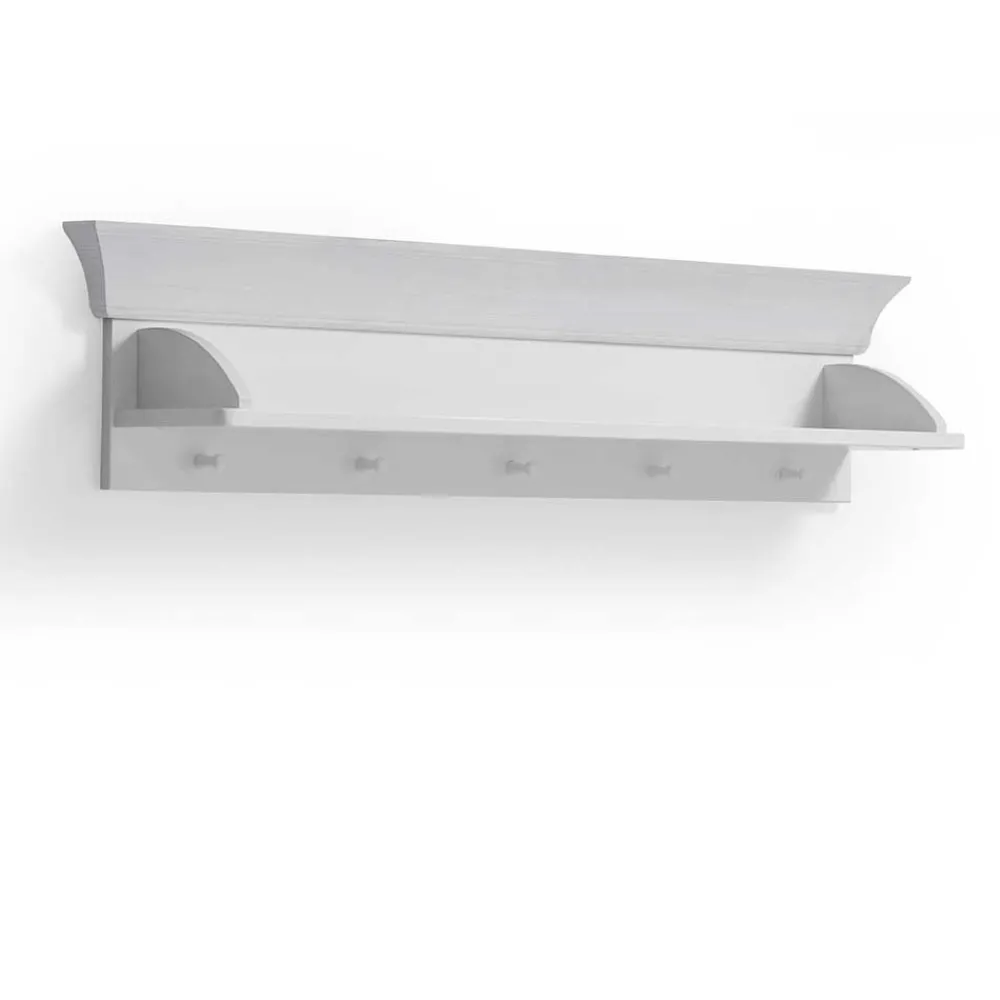 Kinder Wohnen Weiß lackiertes Wandboard aus Kiefernholz - Satumare