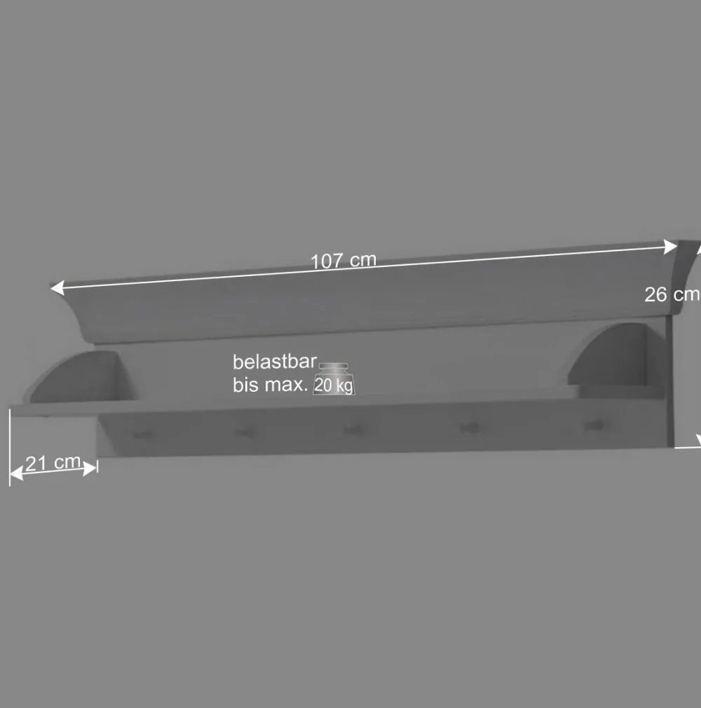 Kinder Wohnen Weiß lackiertes Wandboard aus Kiefernholz - Satumare