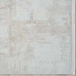 Wohnen Weiße Möbel|Braune Möbel*Weicher Kurzflor Teppich mit Vintage Optik - Stick