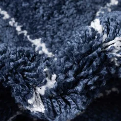 Wohnen Weiße Möbel|Skandinavische Möbel*Weicher Läufer Teppich mit Hochflor in Blau - Tanko