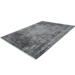 Wohnen Vintage Möbel|Teppiche*Weicher Teppich in Grau und Türkis - Serena